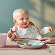 IKEA - GULDVAVARE, bib, green/white