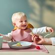IKEA - GULDVAVARE, bib, pale pink