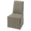 IKEA - BERGMUND, fabric chair, white/black