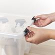 IKEA - SAMLA, clip lock for box, black, 45/65 lt