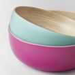 IKEA - AKERHALLON, bambu servis kasesi, pembe-turkuaz