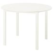 IKEA - VIHALS, yuvarlak mutfak masası, beyaz, 4 kişilik