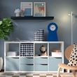 IKEA - KALLAX, insert with door, light grey-blue, 33x33 cm