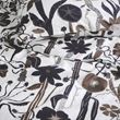 IKEA - LUNDSKAFTING, single duvet cover sets, white-black-brown, 150x200/50x60 cm