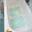 IKEA - TRAMPSJÖN, bathtub mat, light turquoise, 43x43 cm