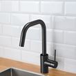 IKEA - ALMAREN, sink tap, black, 36 cm