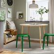 IKEA - KYRRE, wooden stool, green