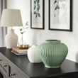 IKEA - PELARBJÖRK, stoneware plant vase, grey-green, 20 cm