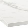 IKEA - EKBACKEN, worktop, white marble effect-laminate, 246x2,8 cm