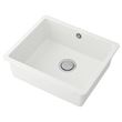 IKEA - KILSVIKEN/LILLVIKEN, single-bowl insert sink, white, 56x46 cm