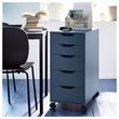 IKEA - ALEX, storage unit, blue/black, 36x76 cm