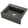 IKEA - TALLSJÖN/LILLVIKEN, single-bowl insert sink, dark grey-stone effect, 80x65 cm
