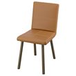 IKEA - TONSTAD, upholstered wooden chair, Bomstad gold brown-brown oak effect