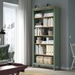 IKEA - HEMNES, bookcase, grey-green-light brown, 90x197 cm