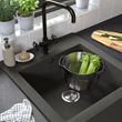 IKEA - TALLSJÖN/LILLVIKEN, single-bowl insert sink, dark grey-stone effect, 60x65 cm