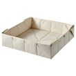 IKEA - GREJSIMOJS, game mat-storage box, beige, 120x120 cm