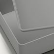 IKEA - KUGGIS, box with lid, light grey, 18x26x8 cm