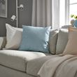 IKEA - PROFETBLOMMA, lace pillow, grey/blue, 50x50 cm