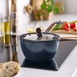IKEA - KLIPPFISK, sauce pan, non-stick coating-wood-black blue, 2,3 l