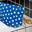IKEA - SKOGSSALLAT, toiletry bag, blue-white-dotted