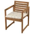 IKEA - NAMMARÖ, chair with armrests, light brown