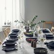 IKEA - GLADELIG, set of serveware, dark grey