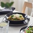 IKEA - GLADELIG, çukur tabak, koyu gri, 21 cm