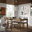 IKEA - TONSTAD, dining table, brown oak veneer, seats 6