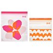 IKEA - ISTAD, resealable bag, pink/orange, 2,5 l and 1,2 l