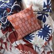 IKEA - PALPLJUNGMAL, lace pillow cover, orange, 50x50 cm