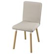 IKEA - TONSTAD, upholstered wooden chair, Fridtuna light beige-oak effect