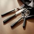 IKEA - DOFTSKÖLD, cutlery for 6 people, black