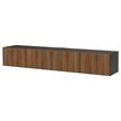 IKEA - BESTA, tv bench, black-brown-walnut effect, 240x42x38 cm