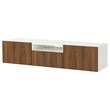 IKEA - BESTA, tv sehpası, beyaz-bej, 180x42x39 cm