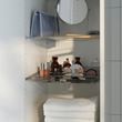 IKEA - VISSLAAN, hanging organizer, grey, 36x31 cm