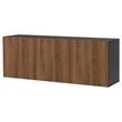 IKEA - BESTA, duvar dolabı, venge-ceviz görünüm, 180x42x64 cm
