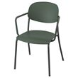 IKEA - VISINGSÖ, chair with armrests, deep green