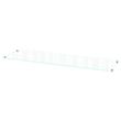 IKEA - BILLY, bookcase shelf, glass, 76x26 cm