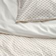 IKEA - BANDKNIPPE, single duvet cover sets, white-beige, 150x200/50x60 cm