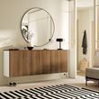 IKEA - BESTA, wall cabinet, white-walnut effect, 180x42x65 cm