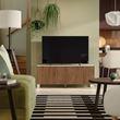 IKEA - BESTA, tv sehpası, beyaz-ceviz görünüm, 120x42x48 cm
