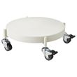 IKEA - OLIVBLAD, tekerlekli saksı altı, kırık beyaz, 32 cm