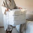 IKEA - SAMLA, box with lid/clip lock, transparent-black, 57x39x43 cm/65 lt