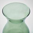 IKEA - ROSENMAS, glass vase, green, 18 cm