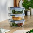 IKEA - IKEA 365+, glass containet set, glass, 600 ml