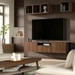 IKEA - BESTA, tv bench, black-brown-walnut effect, 180x42x39 cm