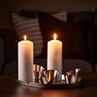 IKEA - PRAKTAND, candle dish, stainless steel, 35x26 cm