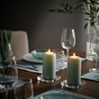 IKEA - DAGLIGEN, blok mum, açık gri-yeşil, 40 saat