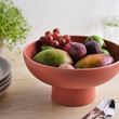 IKEA - BLOMVECKLARE, seramik servis kasesi, kırmızı-kahverengi, 26 cm
