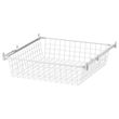IKEA - ALTARLIDEN, metal basket with pull-out rail, white, 60x62 cm